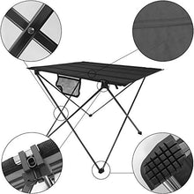 Tavoli da Picnic Tavolo Pieghevole, Desk Portatile Pieghevole Ultra-Light Grey Picnic da Viaggio Pink Black Outdoor Camping (Color : B)