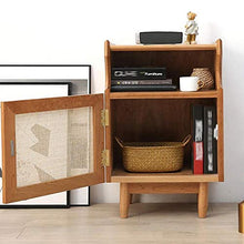 Diaod Comodino in Legno massello Comodino Moderno Semplice in Rattan Divano Comodino Piccolo Appartamento Comodino Camera da Letto