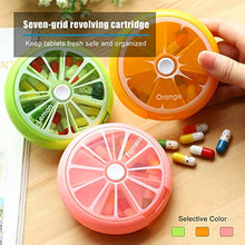 N/V Portatile Forma Rotonda Piccola Medicina Pill Box Portatile 7 Giorni Settimanale Viaggio Medicina Titolare Tablet Storage Caso Contenitore