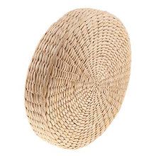 2 Pezzi Cuscino da Pavimento Rustico Paglia di Paglia Sedia da Meditazione Meditazione Ottomana, Spessore 6 cm e 20 cm