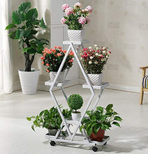ZYLE Salotto a Forma di Grano Interno Multi-Story Space Cavalletto in Ferro battuto for Pavimenti da casa 106cmX64cmX27cm (Color : White Frame White Basin)