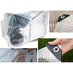 SHIJINHAO Telo Impermeabile Esterno,170g Chiari Mono Colore Teloni - Heavy Duty Esterna Impermeabile Versatile Copertina, 32 Formati (Color : Chiaro, Size : 4x6m)