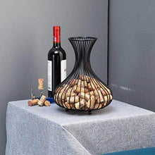 Leepesx CYF-065 Bottiglia per vino in sughero Portabottiglie per vino in vetro Porta bicchiere in sughero Portabottiglie per casa in metallo Porta sughero per vino Portabottiglie in sughero per cucina