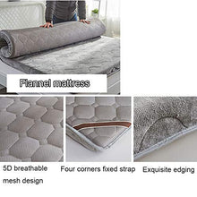 QXTT Materasso Letto Futon Matrimoniale E Singolo Pieghevole E Arrotolabile Materassi da Terra Alto 9cm Futon Trapuntato Salvaspazio,per Campeggio,balconi,Grey-90 * 200cm