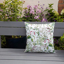 Celina Digby - Cuscino da giardino impermeabile e resistente alle intemperie, motivo prato gallese, 42 x 42 cm, colore: Panna