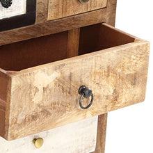 FAMIROSA Cassettiera 45x30x105 cm, in Legno Massello di Recupero