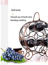 RINGLICHT F Controsoffitto Wine Rack, I Titolari Ferro in Piedi Tavolo Vino Bagagli Stand, Creativo Bagagli Supporto del Basamento, Display Tavolo 7 Bottiglie di Vino Gratis Home Office