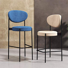 XHCP Mobili per Soggiorno Sgabelli Sedia in Metallo di Design con Schienale Mobili Sgabello da Bar Casa Creativa Cucina per impieghi gravosi Pub Sgabello da Bar Alto Sedile Imbottito -