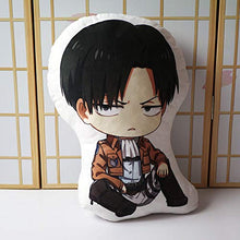 XKMY Attack on Titan cuscino giocattolo Anime Levi Ackerman breve peluche farcito bambola doppio lato federa 48 cm per regalo cuscino