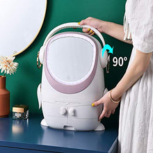 Organizer per Trucco,3 Cassetti Contenitori per Esposizione di Gioielli E Cosmetici Moderni con Specchio Illuminato A LED, Porta Cosmetici per Bagno,Vanità E Piano di Lavoro,A