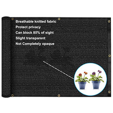 HOMPER - Paravento per balcone, 90 x 300 / 400 / 500 / 600 cm, in HDPE resistente alle intemperie, protezione per la privacy per balcone con fascette (nero)