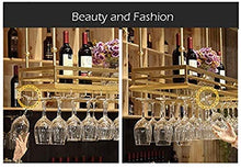 Leifeng Tower Classico A soffitto Hanging Calici Wine Glass Hanger Organizzatore Rack, Metallo, Oro