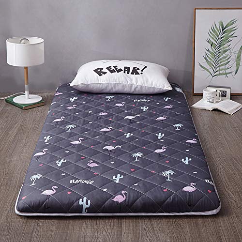 qwert Futon Tatami - Materassino da Pavimento Giapponese, per Studenti, per Dormire, per dormitori, in Cotone, Comodo Cuscino Imbottito, 100 x 200 cm