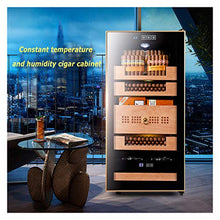 EVEN Humidor per sigari, raffreddato ad Aria a 360 °, antigelo, Dispositivo di Raffreddamento Digitale con Ripiani in Cedro Spagnolo, a Basso Rumore