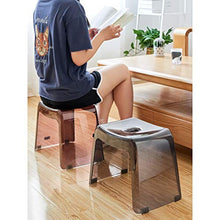 Sgabello Basso Trasparente Passo di Plastica del Piede Sgabello con Piedini Antiscivolo,Doccia Sgabello Poggiapiedi per La Cucina,Bagno,Camera da Letto E Salotto,Grigio