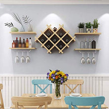 LLT Wine Rack, Della Novità Della Decorazione Della Parete Rack, Wine Rack Mensola Di Vetro Wall Mount Bottle Holder Archiviazione con 4 Scaffali Galleggiante Accessori Bar Shelving