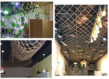 MFLASMF Rete di Sicurezza Protezione per Balcone Rete per Decorazione in Corda di Canapa Rete per Protezione per Scale per Balcone Rete di Isolamento La Rete per Arrampicata Sportiva all'a