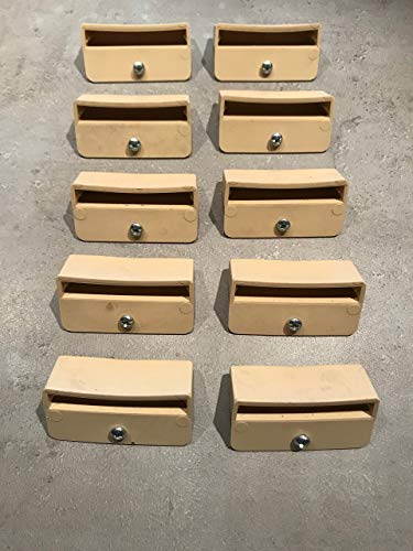 SCM Créations - Set di 10 terminali per Rete a doghe di Legno, 53 mm