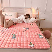ZZX Materasso Pieghevole in Peluche Spesso in Velluto Tatami, Materasso Futon per Campeggio Domestico Tappetino Tatami Yoga, Cuscino Futon Giapponese Traspirante Adatto alla Pelle,F-120 * 200cm