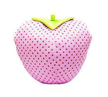 Black Temptation Cuscino in Peluche con Cuscino in Peluche 3D di Frutta Creativa, Fragola, 27 cm