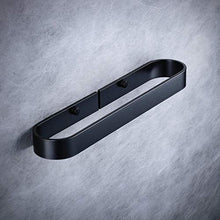 Beelee Porta asciugamani bagno da parete, 32.5cm/12.8" Appendi Asciugamani, Nero Opaco, BA9299B-30
