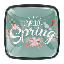 Ciao logo abbozzato a mano di primavera Pomelli per Porta Set di 4 Pomelli per Mobili Manopole per Cassetti Cucina Armadio Vetro
