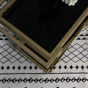 Xiao Jian- 2 Tier Servizio Trolley, Utility di rotolamento Carrello con Freno Ruote, Vino da tè possibilità Spesa, for la Cucina Living Room Hotel carrelli Che servono cremagliera Trolley