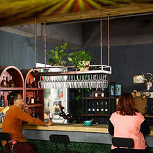 WSJ - Scaffale galleggiante per bottiglie di vino, da bar inverso, per tetto industriale, portabottiglie da vino