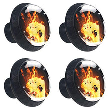 Poker ardente 4 PCS Pomelli per Porta, Pomolo per Mobile, Pomelli per Mobili con Viti, Maniglia per Armadietto, Pomelli per Porta, Pomelli per Cassetti per Porta, Armadio, Cassetto e Credenza