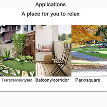 Panchina del parco all'aperto in stile europeo, Panca da giardino 3 posti in metallo con schienale e braccioli, Sedia per mobili da giardino da terrazza all'aperto (con cuscino), Adatto per parchi,