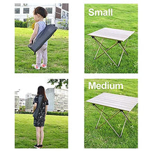 HANYF Tavolo da Picnic, Tavolo in Lega di Alluminio Pieghevole Ultraleggero Tavolo Pieghevole Portatile, Sacchetto di Stoccaggio, Adatto per Esterno, Campeggio, Picnic, Barbecue, Spiaggia, Pesca,M
