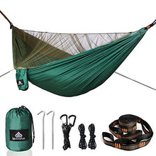 NATUREFUN Amaca da Campeggio da Viaggio | capacità di Carico 300kg,(290 x 140 cm) Traspirante Asciugatura Rapida Nylon da Paracadute | Accessori Completi, Facili da installare | per Esterno Giardino