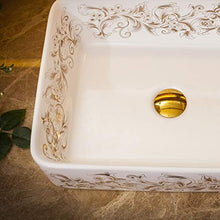 Yxx max -Lavabo Lavabo, Piazza Ceramica for Usi Domestici contatore Bacino di Arte lavandino del Bagno (48x37x13cm) Lavandino del lavabo