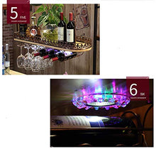 WLABCD Portabampa Del Vino Home Red Holder Portabicchiere per Vino Ristorante Bar S, Scaffale per Vino Scaffale per Vino, Ripiano Del Bicchiere Di Vino, Ripiano Di Vetro, Mensola Di Vetro Champagne,