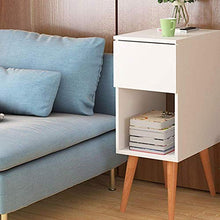 Diversi comodini da comodino ad angolo, per soggiorni, divani laterali, con pompaggio singolo (colore: bianco, dimensioni: 41,5 x 30 x 75,8 cm) perfetto, bianco, 41.5*30*75.8CM