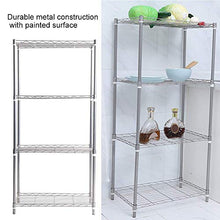 CHHD Scaffali in Piedi, Scaffale a 4 Ripiani Scaffale in Metallo per carichi Pesanti Scaffale a Filo Scaffale Organizer per Cucina di casa Bagno, 56 x 35 x 120 cm