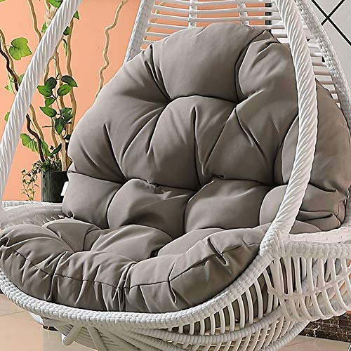 YAYONG Cuscino Sedile Altalena Nest Spessa Impermeabile Lavabile Appeso Uovo Amaca Cuscini per Sedie Grigio (Solo Cuscino)
