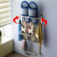 PYROJEWEL. Punch-Libera Bagno privato Pantofole Rack Bagno di aspirazione for Montaggio a Parete