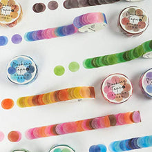 Toddmomy 7 Rotoli di Frutta Candy DOT Washi Tape Set Adesivi Rotondi per Journal Planner Fai da Te Scrapbooking Notebook Decalcomanie (Colori Casuali)