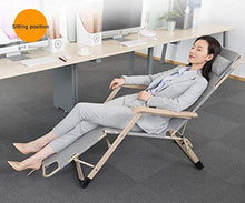 HongTeng Divani Pieghevole Sedia reclinabile Pigro Divano Letto Nap Ufficio all'aperto Semplice e Confortevole Sedia Grigio Regolabile Multi Stile 178 × 66 × 40 cm (Size : D)