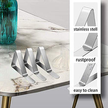 AMZANDY NEW 36 pezzi Fermatovaglia in acciaio inox per ristoranti feste picnic