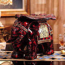 SWNN Decorazioni per la casa Fortunato Resina Come Grande Sgabello Sgabello Huanxie Tecnologia Creativa Thailandia Sud-Est asiatico Stile Casa Imitazione Mogano Ornamenti 53 * 32 * 40 cm