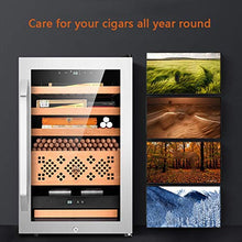 Smart Cigar Cabinet Cigar Humidor Temperatura E umidità Costanti Legno di Cedro Nudo Home Living Room Office Cigar Cabinet può Contenere 400 Sigari (Color : Gray, Size : 45 * 52.5 * 72.5cm)