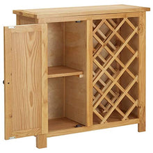 vidaXL Legno Massello di Rovere Cantinetta per Vini Portabottiglie Rastrelliera per Vini Mobiletto per Bottiglie Mobili per la Cucina 80x32x80 cm