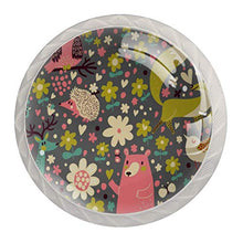Animale uccello fiore 4 PCS Pomelli per Porta, Pomolo per Mobile, Pomelli per Mobili con Viti, Maniglia per Armadietto, Pomelli per Porta, Pomelli per Cassetti per Porta, Armadio, Cassetto e Credenza