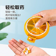 Oumefar Portapillole Rosa Chiaro Mini Contenitore per Pillole Contenitore per medicinali Facile da trasportare Contenitore per medicinali per vitamine con Motivo a Limone