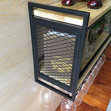 LLT Wine Rack, Cremagliera Della Decorazione Della Parete Della Novità, Wine Rack Mensola Di Vetro a Parete Fissaggio Bottiglie Multi-Funzionale Mensola Del Vino e Calici Ristorante Bar