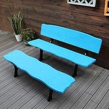 Sedia da giardino per mobili da giardino panchina, Panca da giardino 3 posti anticorrosiva in legno massello, Panchina da picnic con schienale ristorante terrazza, supportare un carico di 1000 libbr