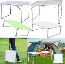 Tavolo da campeggio Powertools 120 cm Tavolo da campeggio pieghevole in alluminio Picnic Altezza regolabile portatile di 70 cm / 62 cm / 55cm Party BBQ INDOOR ESTERNO per campeggio Picnic Party BBQ Ta