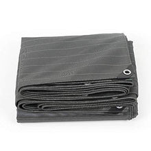 MTYLX, telo di copertura per tende di grandi dimensioni, impermeabile, resistente all'usura, resistente agli strappi, colore nero, per grandi Hinery, copertura per camion, A, 1,9 x 2,9 m